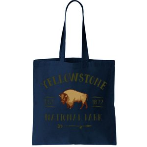 YELLOWSTONE NATIONAL PARK Bison Buffalo Men Women Souvenir Tote Bag