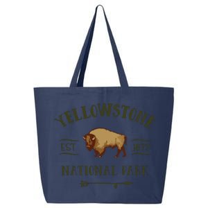 YELLOWSTONE NATIONAL PARK Bison Buffalo Men Women Souvenir 25L Jumbo Tote