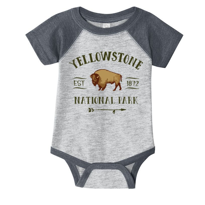 YELLOWSTONE NATIONAL PARK Bison Buffalo Men Women Souvenir Infant Baby Jersey Bodysuit