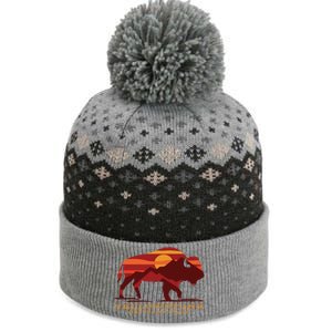 Yellowstone National Park Wyoming Buffalo Bison Sunset The Baniff Cuffed Pom Beanie