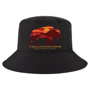 Yellowstone National Park Wyoming Buffalo Bison Sunset Cool Comfort Performance Bucket Hat