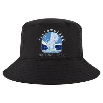 Yellowstone National Park Retro Vintage Old Faithful Cool Comfort Performance Bucket Hat