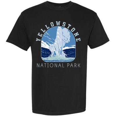 Yellowstone National Park Retro Vintage Old Faithful Garment-Dyed Heavyweight T-Shirt