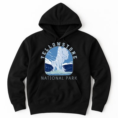 Yellowstone National Park Retro Vintage Old Faithful Hoodie