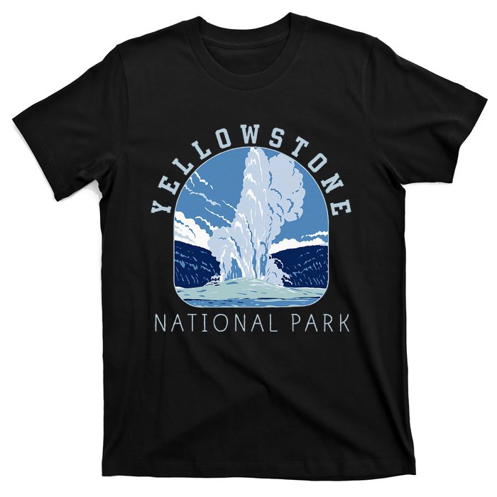 Yellowstone National Park Retro Vintage Old Faithful T-Shirt