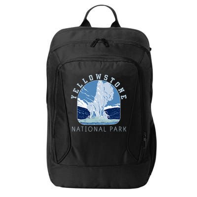 Yellowstone National Park Retro Vintage Old Faithful City Backpack