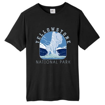 Yellowstone National Park Retro Vintage Old Faithful Tall Fusion ChromaSoft Performance T-Shirt