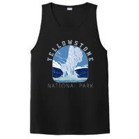 Yellowstone National Park Retro Vintage Old Faithful PosiCharge Competitor Tank