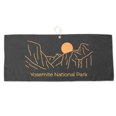 Yosemite National Park Skyline Large Microfiber Waffle Golf Towel