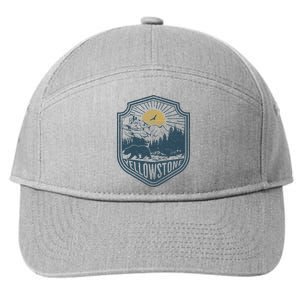 Yellowstone National Park Bear Nature Hiking Outdoors 7-Panel Snapback Hat