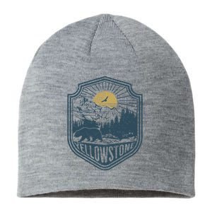 Yellowstone National Park Bear Nature Hiking Outdoors Sustainable Beanie