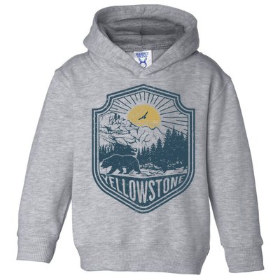 Yellowstone National Park Bear Nature Hiking Outdoors Toddler Hoodie