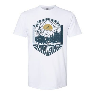 Yellowstone National Park Bear Nature Hiking Outdoors Softstyle® CVC T-Shirt