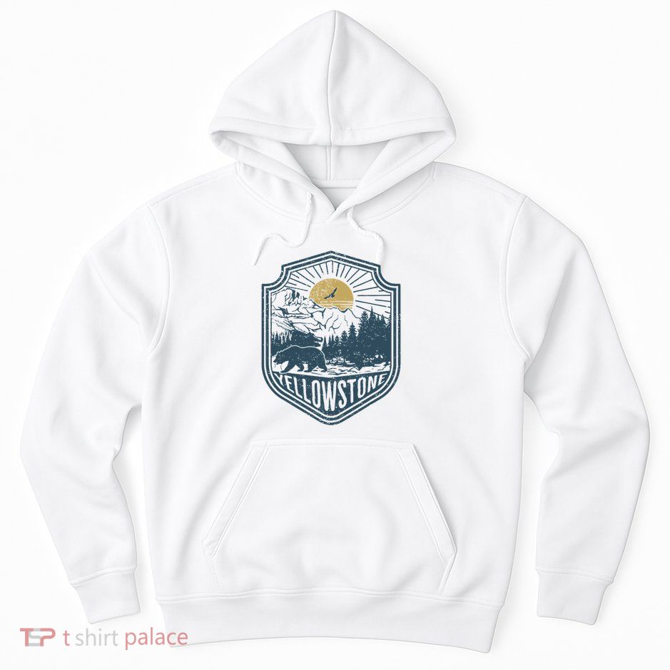 Yellowstone National Park Bear Nature Hiking Outdoors Hoodie