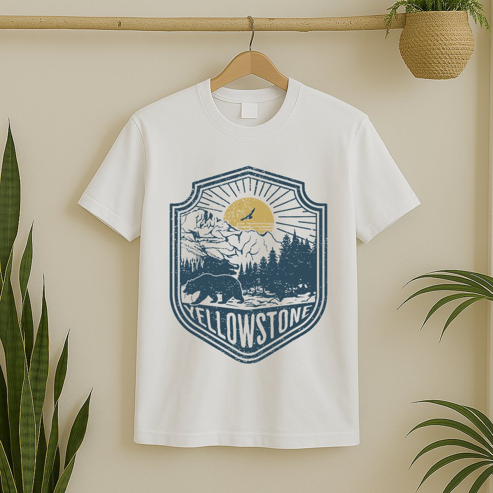 Yellowstone National Park Bear Nature Hiking Outdoors T-Shirt