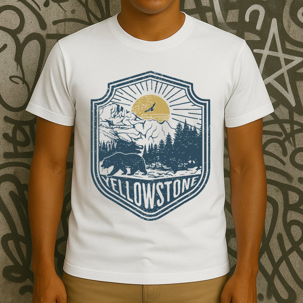 Yellowstone National Park Bear Nature Hiking Outdoors T-Shirt