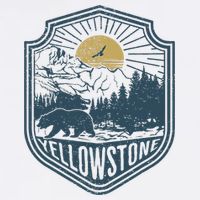 Yellowstone National Park Bear Nature Hiking Outdoors T-Shirt