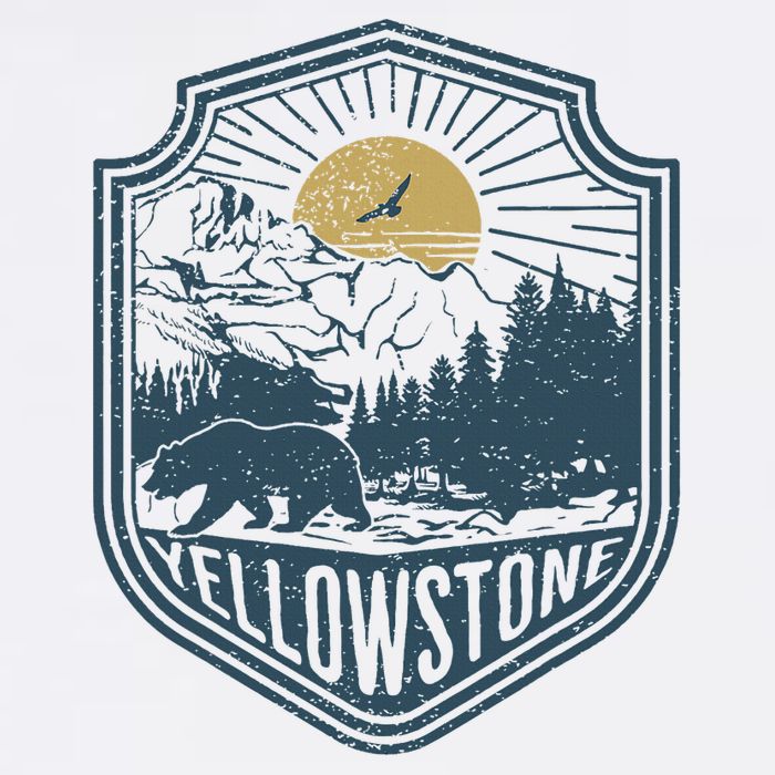 Yellowstone National Park Bear Nature Hiking Outdoors T-Shirt