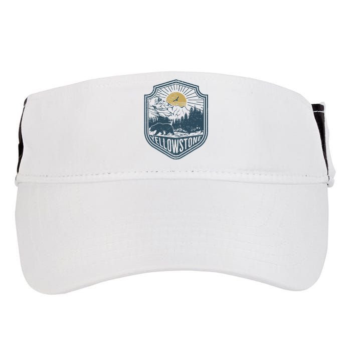 Yellowstone National Park Bear Nature Hiking Outdoors Adult Drive Performance Visor