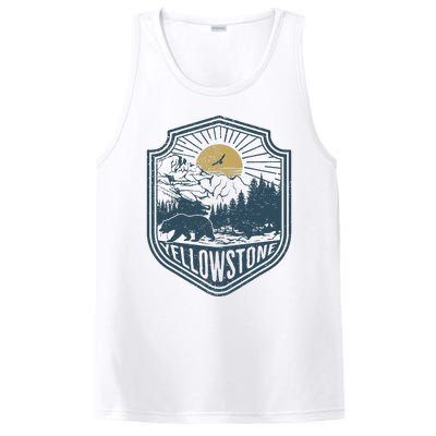 Yellowstone National Park Bear Nature Hiking Outdoors PosiCharge Competitor Tank