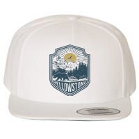 Yellowstone National Park Bear Nature Hiking Outdoors Wool Snapback Cap