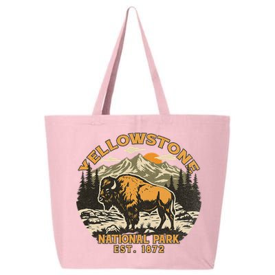 Yellowstone National Park Bison Buffalo Fluffy Cow Vintage 25L Jumbo Tote