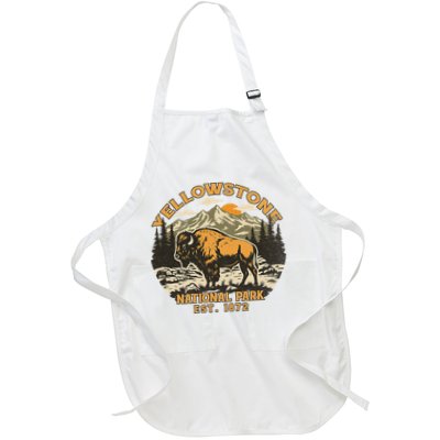 Yellowstone National Park Bison Buffalo Fluffy Cow Vintage Apron