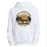 Yellowstone National Park Bison Buffalo Fluffy Cow Vintage Urban Pullover Hoodie