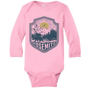 Yosemite National Park California Nature Hiking Outdoors Baby Long Sleeve Bodysuit