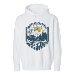 Yosemite National Park California Nature Hiking Outdoors Garment-Dyed Fleece Hoodie