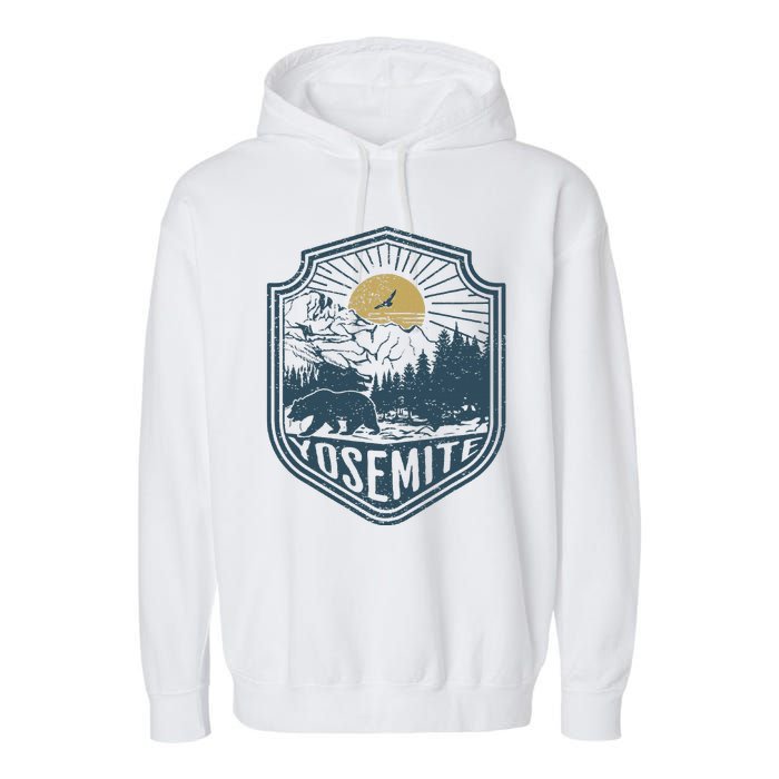 Yosemite National Park California Nature Hiking Outdoors Garment-Dyed Fleece Hoodie