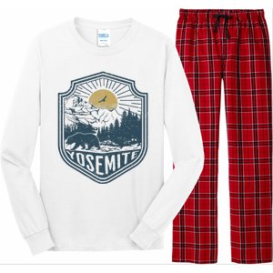 Yosemite National Park California Nature Hiking Outdoors Long Sleeve Pajama Set