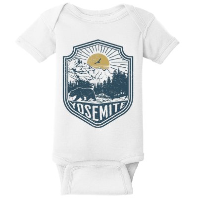 Yosemite National Park California Nature Hiking Outdoors Baby Bodysuit