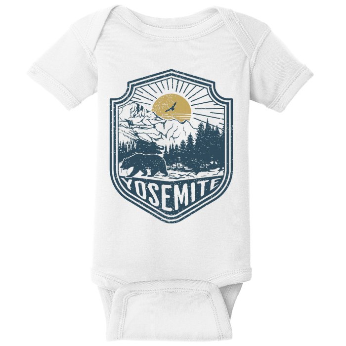 Yosemite National Park California Nature Hiking Outdoors Baby Bodysuit