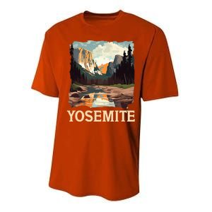 Yosemite National Park Adventure Hiking Nature Design Performance Sprint T-Shirt