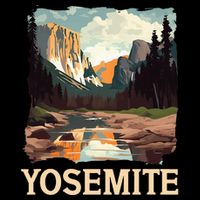 Yosemite National Park Adventure Hiking Nature Design Bucket Hat