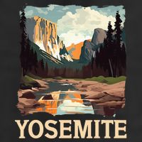 Yosemite National Park Adventure Hiking Nature Design Beanie