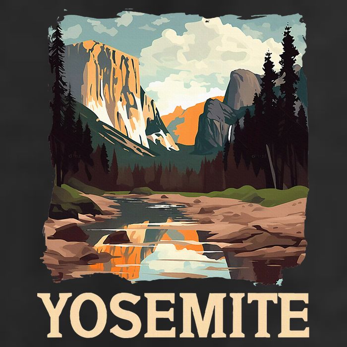 Yosemite National Park Adventure Hiking Nature Design Beanie