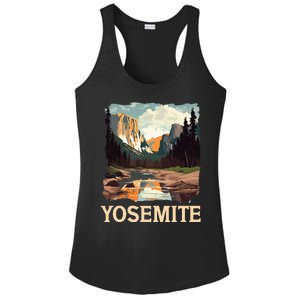 Yosemite National Park Adventure Hiking Nature Design Ladies PosiCharge Competitor Racerback Tank