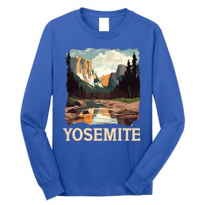 Yosemite National Park Adventure Hiking Nature Design Long Sleeve Shirt