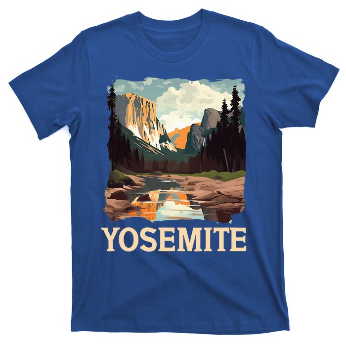 Yosemite National Park Adventure Hiking Nature Design T-Shirt