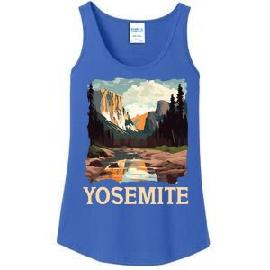 Yosemite National Park Adventure Hiking Nature Design Ladies Essential Tank