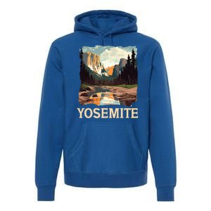 Yosemite National Park Adventure Hiking Nature Design Premium Hoodie