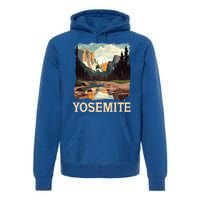 Yosemite National Park Adventure Hiking Nature Design Premium Hoodie