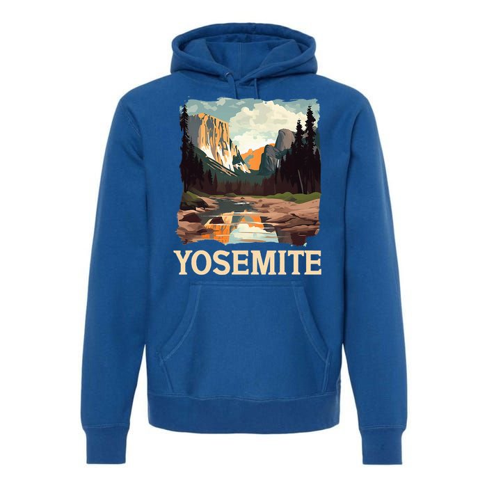 Yosemite National Park Adventure Hiking Nature Design Premium Hoodie