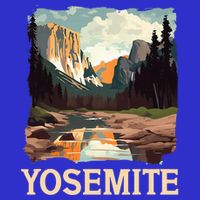 Yosemite National Park Adventure Hiking Nature Design 16 in Basic Backpack