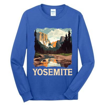 Yosemite National Park Adventure Hiking Nature Design Tall Long Sleeve T-Shirt