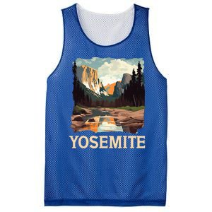 Yosemite National Park Adventure Hiking Nature Design Mesh Reversible Basketball Jersey Tank