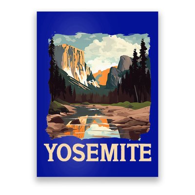Yosemite National Park Adventure Hiking Nature Design Poster