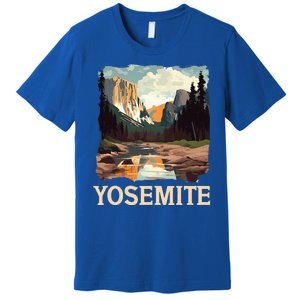 Yosemite National Park Adventure Hiking Nature Design Premium T-Shirt